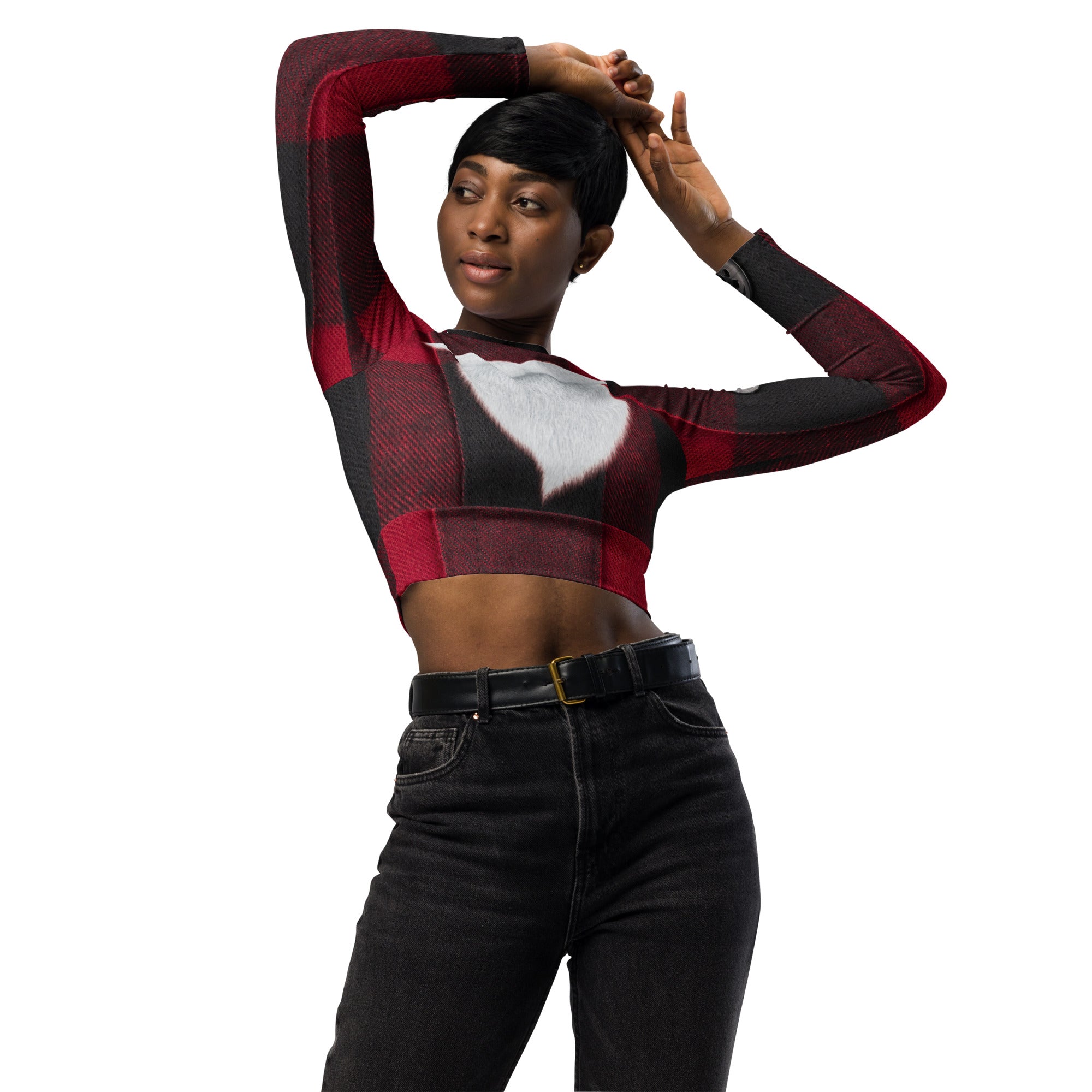 christmas-pullover-cropped-top-forthe-holidays-plaid-red-black-checks-wickedyo 5